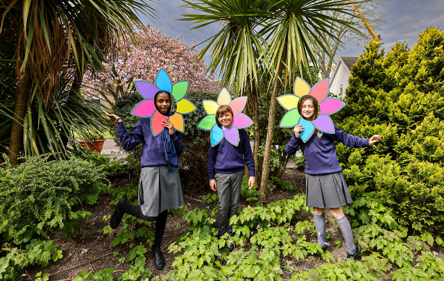 Students from St Patrick's Cathedral Grammar School in Dublin celebrate connections between mental health and nature.